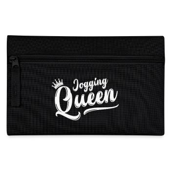Jogging Queen Queen Jogging Running Sports Gift - Pencil Case - black - Front