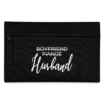 Boyfriend Fiancé Husband Engagement Gift For Men - Pencil Case - black - Front
