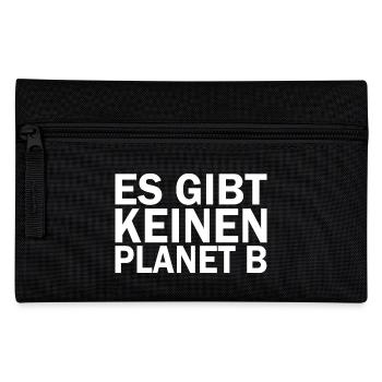 Es gibt keinen planet b - Federtasche - Schwarz - Vorne