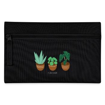 plant lover plant love - Pencil Case - black - Front