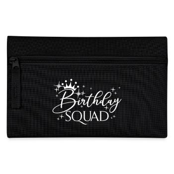 Birthday Squad Matching Group Birthday Party Gift - Pencil Case - black - Front