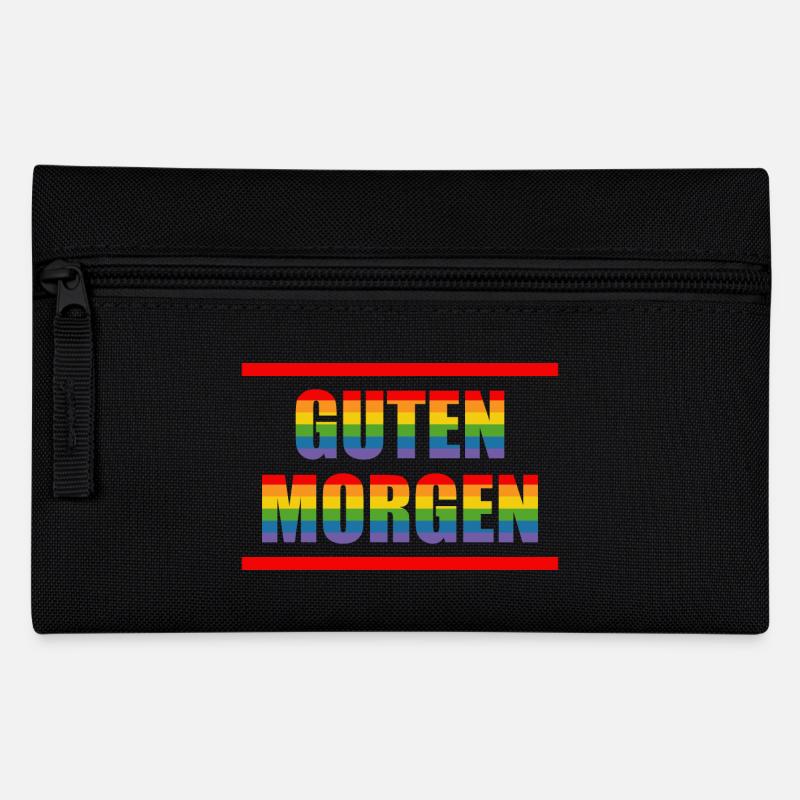 Guten Morgen - Federtasche - Schwarz