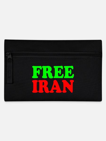 Free iran - Federtasche - Schwarz