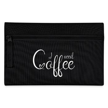 IneedCoffee2 - Federtasche - Schwarz - Vorne