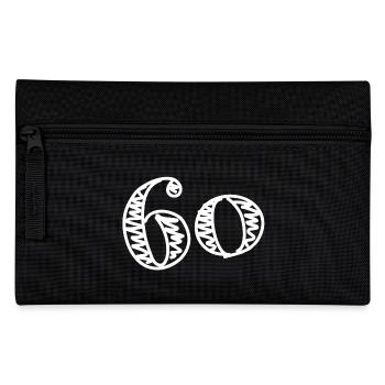 60 ANS. 60e ANNIVERSAIRE. ANNIVERSAIRE 60 ANS. 60 - Trousse - noir - Devant
