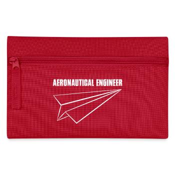 Ingénieur aéronautique Avion en papier - Trousse - rouge - Devant