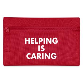 Helping is caring - Federtasche - Rot - Vorne
