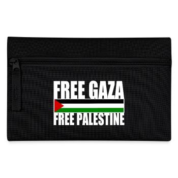 Free gaza free palestine - Pencil Case - black - Front