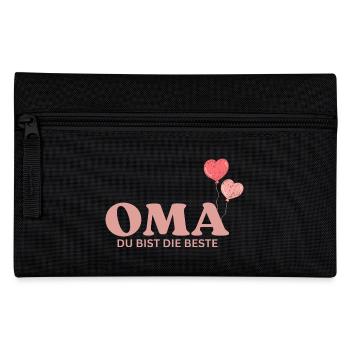 Oma du bist die Beste - Federtasche - Schwarz - Vorne