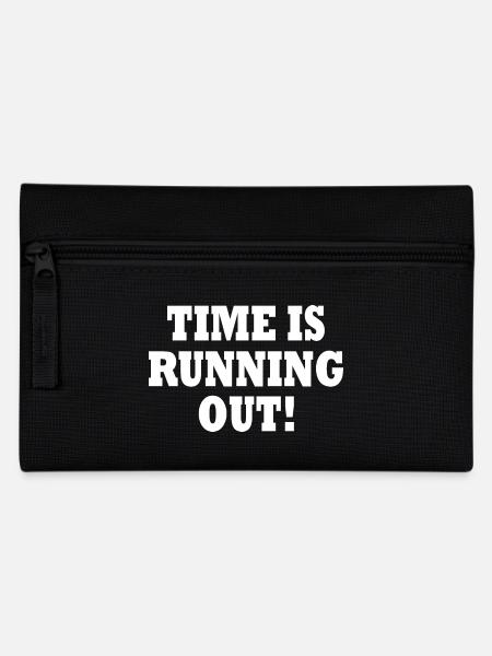 time is running out - Federtasche - Schwarz