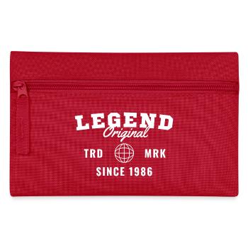 Geburtsjahr-Legende seit 1986 - Federtasche - Rot - Vorne
