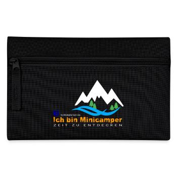 Minicamper Bergwanderer Motiv - Federtasche - Schwarz - Vorne