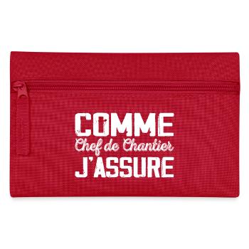 As Site Manager Humor Gift - Pencil Case - red - Front