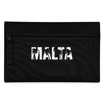 Malta Palmen - Federtasche - Schwarz - Vorne