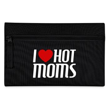 I love hot moms - Pencil Case - black - Front