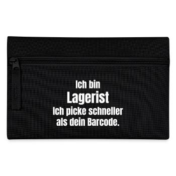 Lagerist - Federtasche - Schwarz - Vorne
