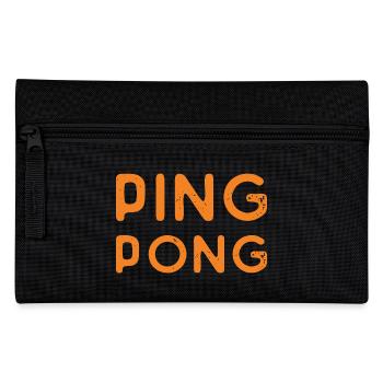 Ping Pong Master Spruch Geschenk Sport Tischtennis - Federtasche - Schwarz - Vorne