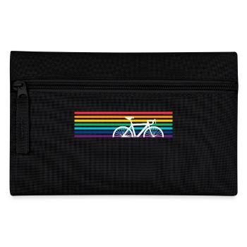Vélo arc-en-ciel coloré cycliste - Trousse - noir - Devant
