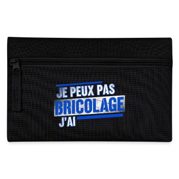Je peux pas jai bricolage - Trousse - noir - Devant