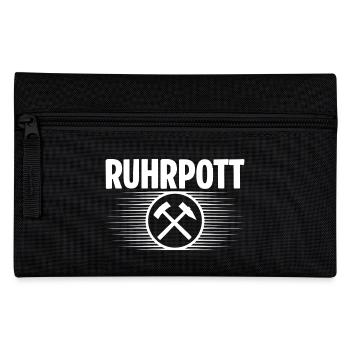 Ruhrpott Glueck auf - Federtasche - Schwarz - Vorne
