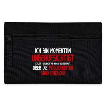 Sans surveillance – Chemise amusante pour retraité - Trousse - noir - Devant