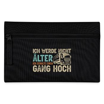 Fernfahrer LKW Fahrer Lastwagenfahrer Trucker - Federtasche - Schwarz - Vorne