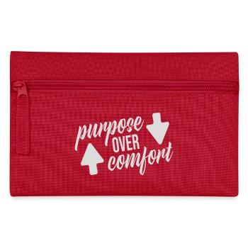 Purpose Over Comfort Motivation Mindset Growth - Pencil Case - red - Front