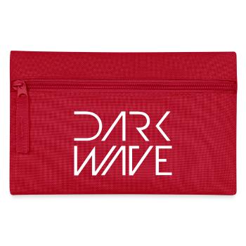 Dunkelwellen-Geometrischer Tee - Federtasche - Rot - Vorne