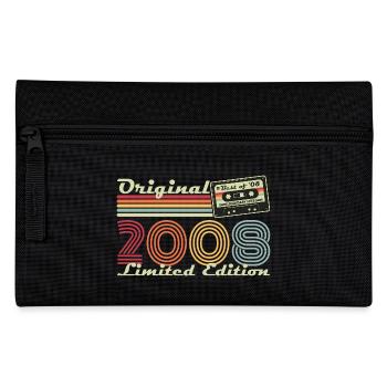 Original 2008 Vintage Vintage Birthday Retro - Pencil Case - black - Front