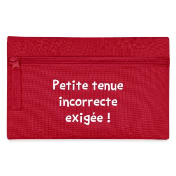 FALSCHES OUTFIT ERFORDERLICH! (Liebe) - Federtasche - Rot - Vorne