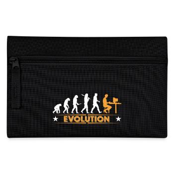 Computer Nerd Evolution - orange/weiss - Pencil Case - black - Front