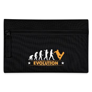 Snowboard Evolution - orange/weiss - Federtasche - Schwarz - Vorne