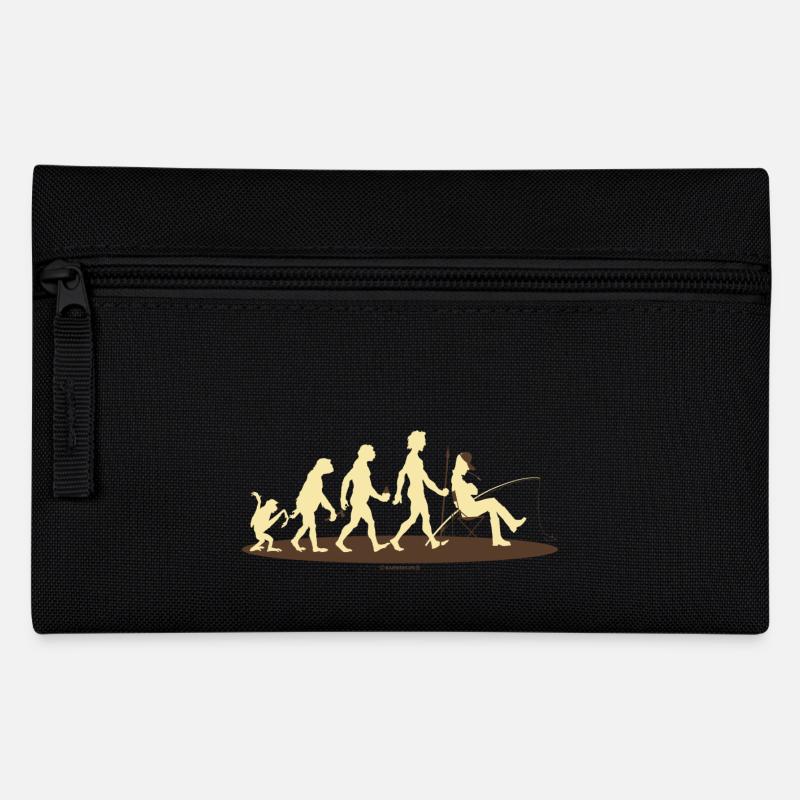 FUN - Evolution Angler - Geschenk - Bestseller - Federtasche - Schwarz