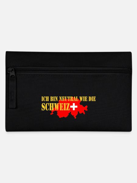 schweiz - Federtasche - Schwarz