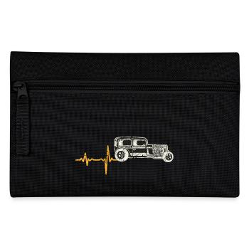 Geschenk Heartbeat Oldtimer - Federtasche - Schwarz - Vorne