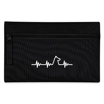 Heartbeat Dog - Pencil Case - black - Front