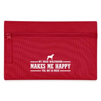 IRISH WOLFHOUND makes me happy - Trousse - rouge - Devant