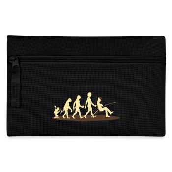 FUN - Evolution Angler - Geschenk - Bestseller - Federtasche - Schwarz - Vorne