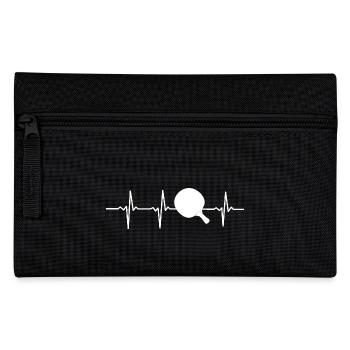 My heart beats for TABLE TENNIS - gift - Pencil Case - black - Front