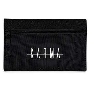 Karma weiß gute Taten - Federtasche - Schwarz - Vorne