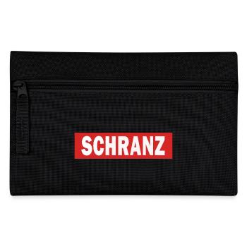 Schranz - Electro Dance Music Techno - Federtasche - Schwarz - Vorne