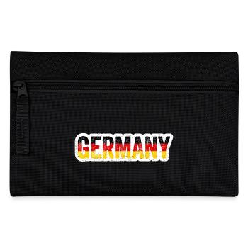 GERMANY Fussball Shirt Geschenk Vintage Flagge - Federtasche - Schwarz - Vorne