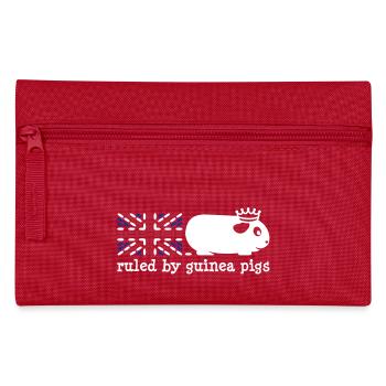 Ruled By Guinea Pigs (Jubilee) - Pencil Case - red - Front