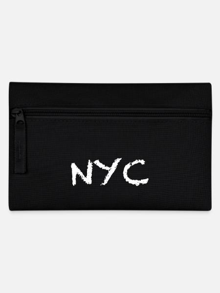 New York City, NYC - Federtasche - Schwarz