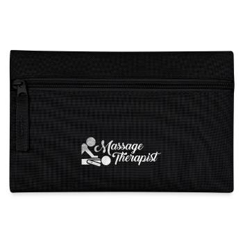 Massage Therapist Geschenk Massagetherapeut Shirt - Federtasche - Schwarz - Vorne