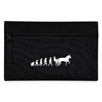 Evolution Trabrennsport Pferderennsport Pferde - Federtasche - Schwarz - Vorne