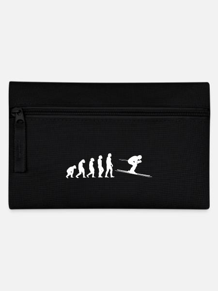 Skifahren Evolution - Federtasche - Schwarz