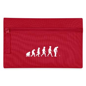 Evolution Golf Golfer Golfspieler Golfplatz - Federtasche - Rot - Vorne