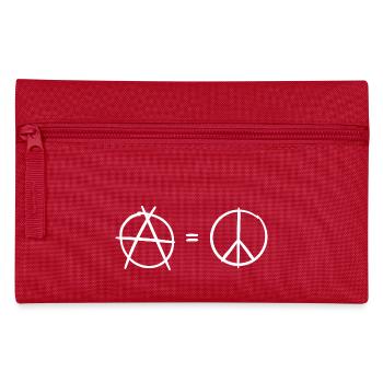 Anarchy is peace - Pencil Case - red - Front