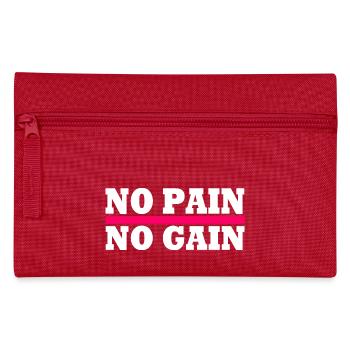 No pain no gain - Pencil Case - red - Front